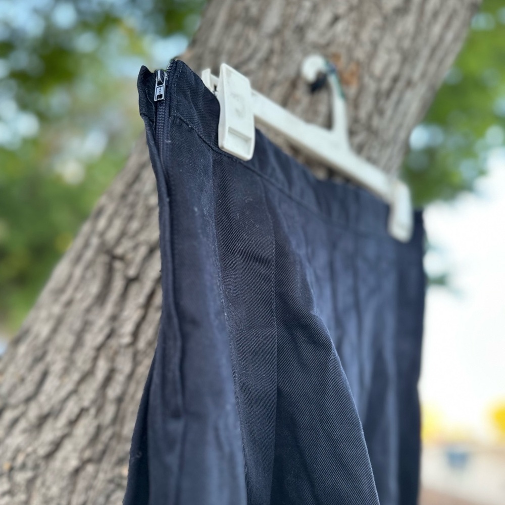 Classic Navy Blue y2k Punk Grunge Skater Skirt - Picture 3 of 4